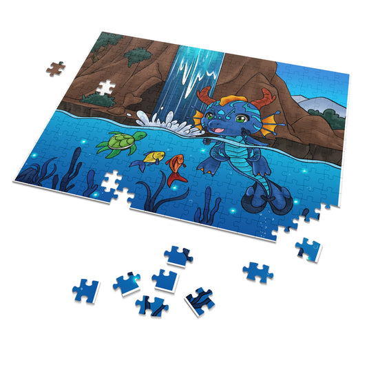 Tiny Water Dragon Book Puzzle