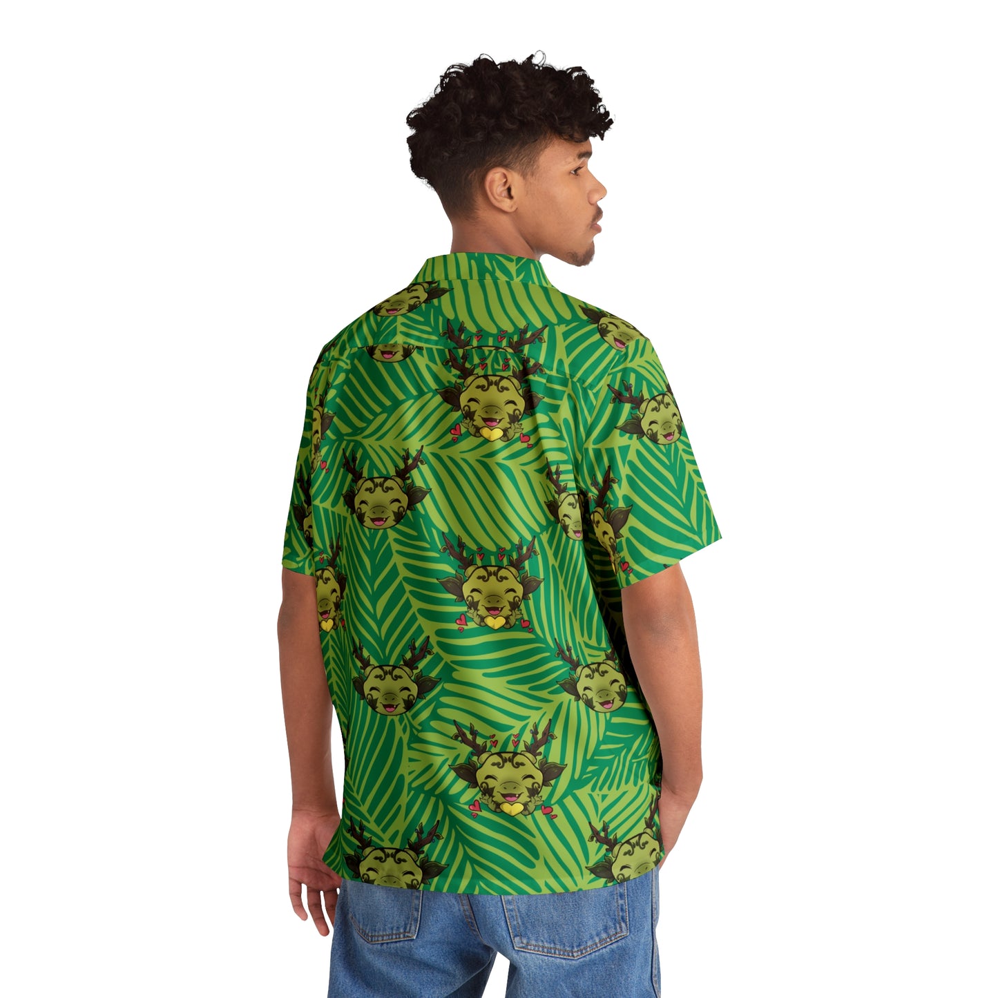 Tiny Leaf Dragon Shirt (Blue and Green)