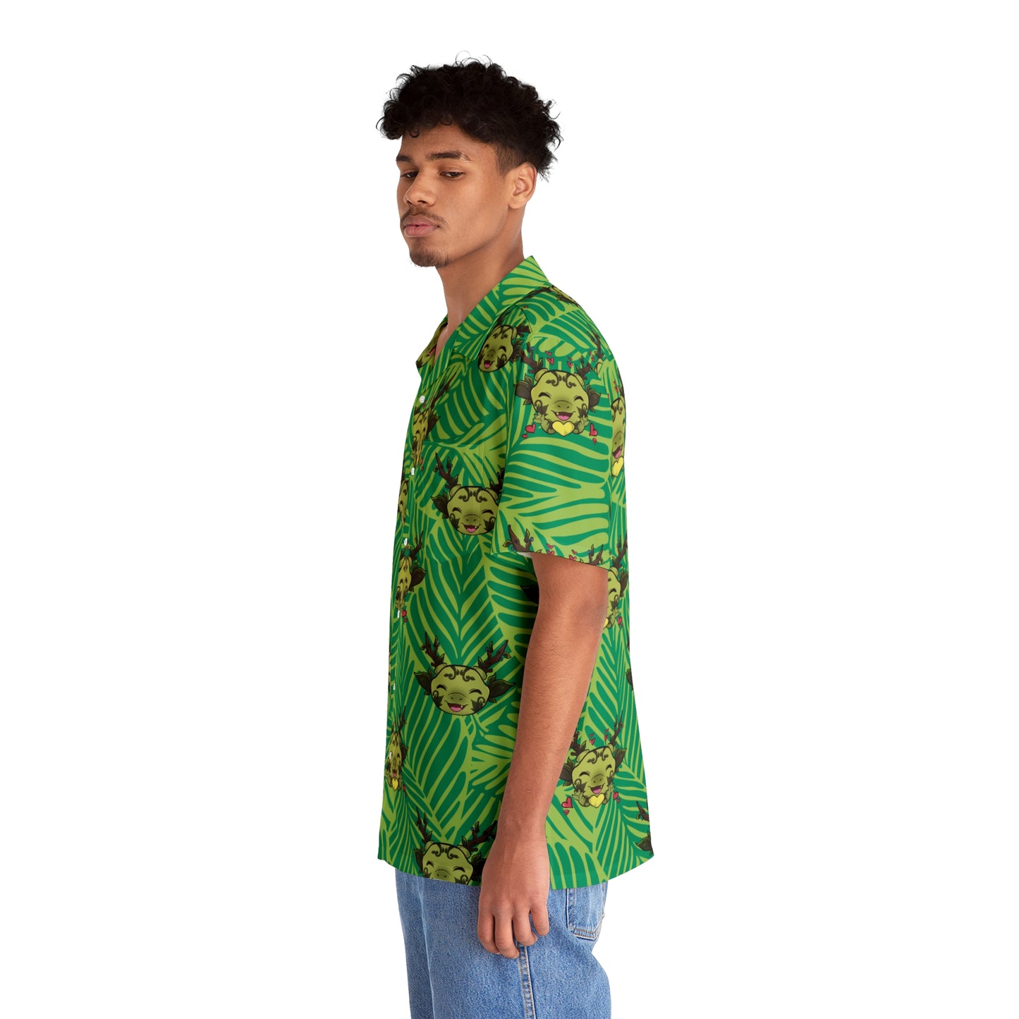 Tiny Leaf Dragon Shirt (Blue and Green)