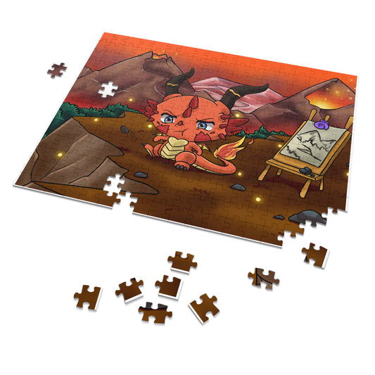 Tiny Fire Dragon Book Puzzle