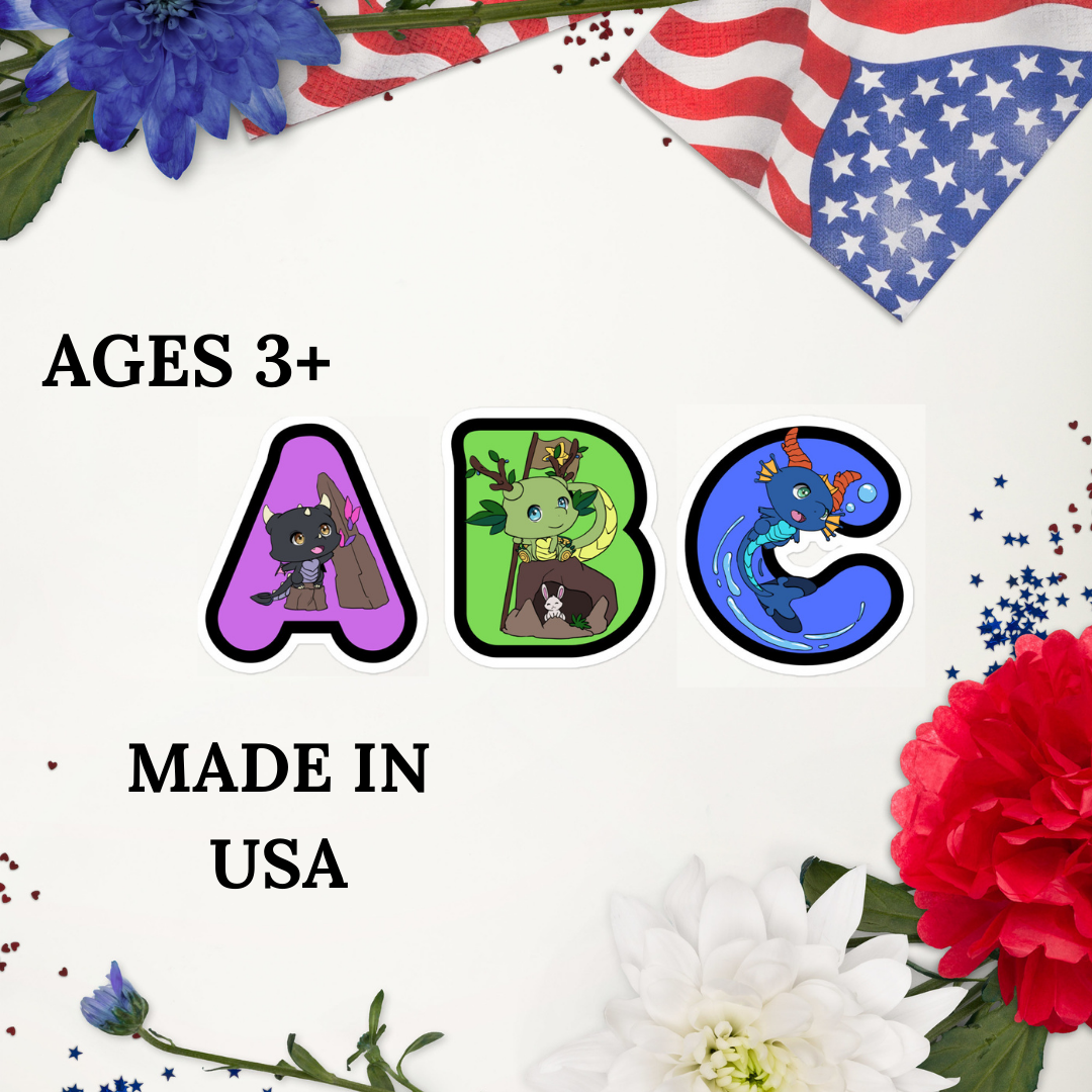 Tiny Dragon's ABC Magnets + Xtra Vowels