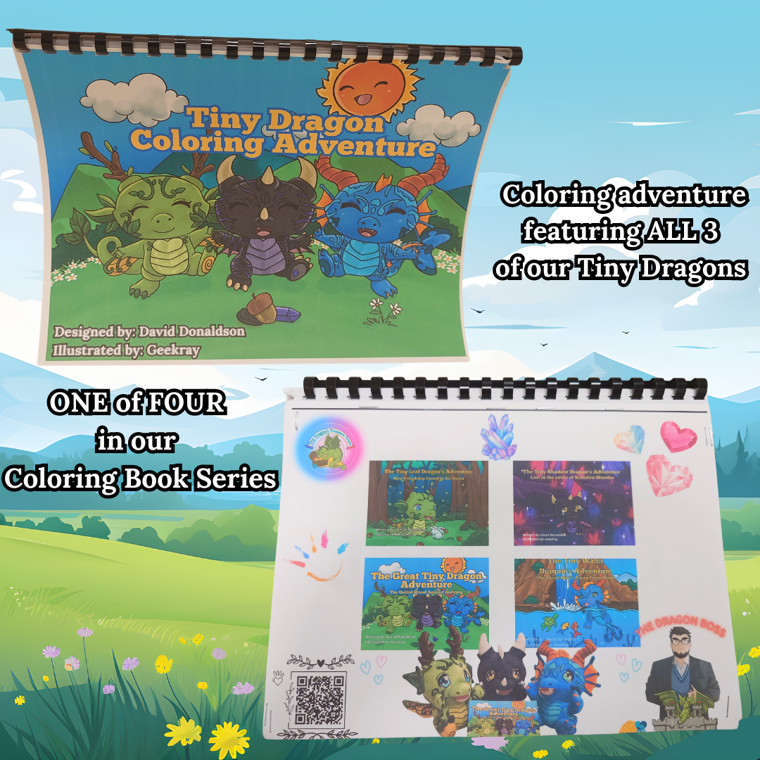 Tiny Dragon Adventure Coloring Books