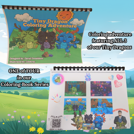 Tiny Dragon Adventure Coloring Books