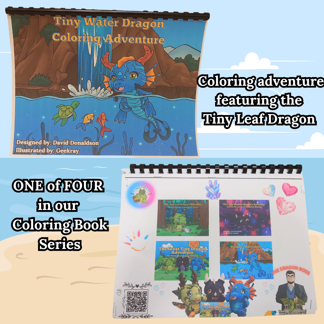 Tiny Dragon Adventure Coloring Books