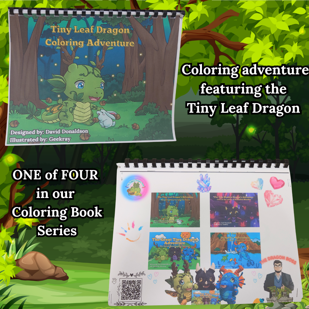 Tiny Dragon Adventure Coloring Books