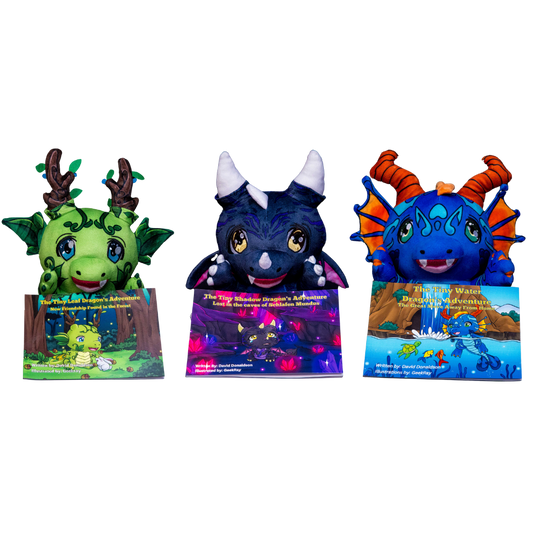 GREAT DRAGON ADVENTURE BUNDLE (3 Plush Toys & 4 Books)