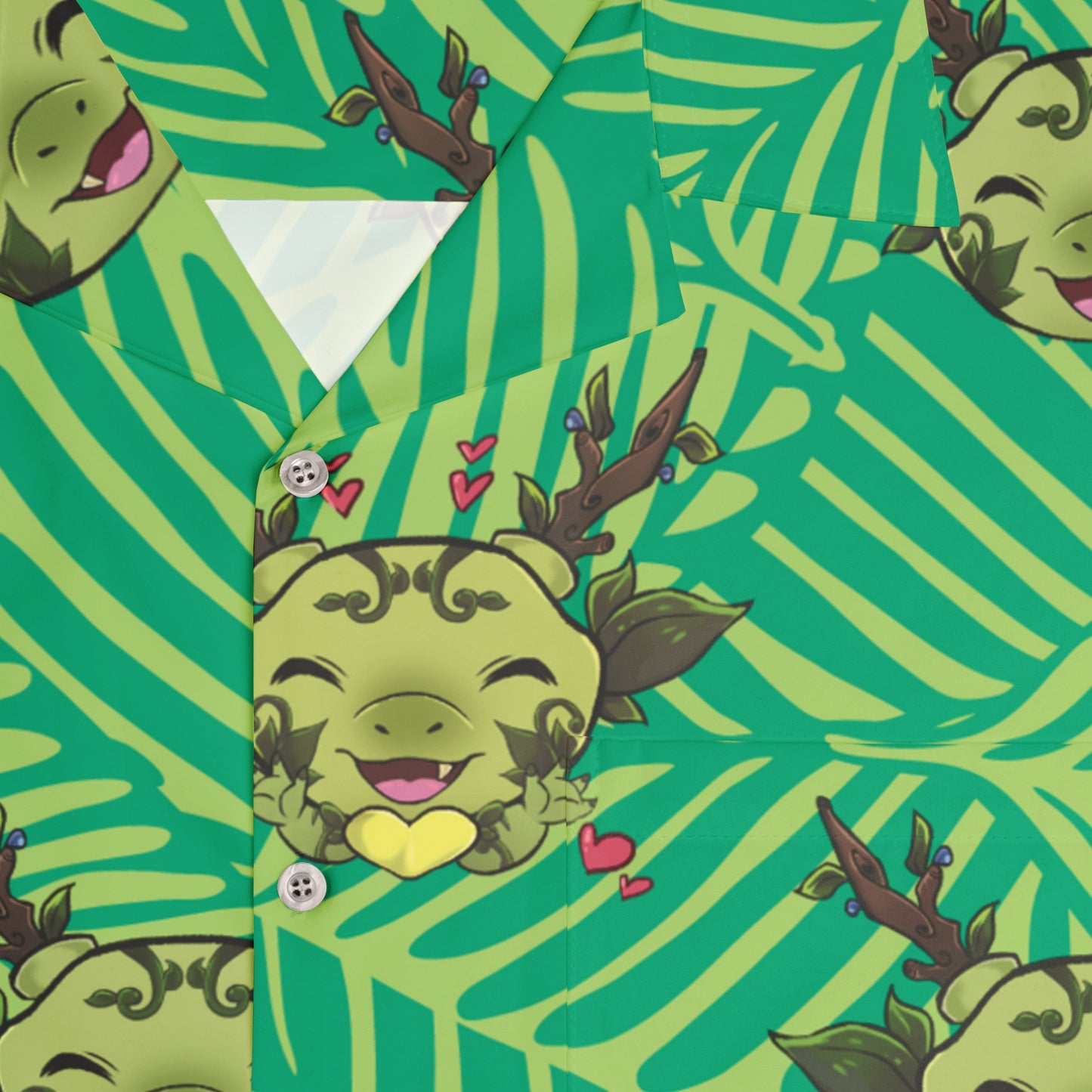 Tiny Leaf Dragon Shirt (Blue and Green)