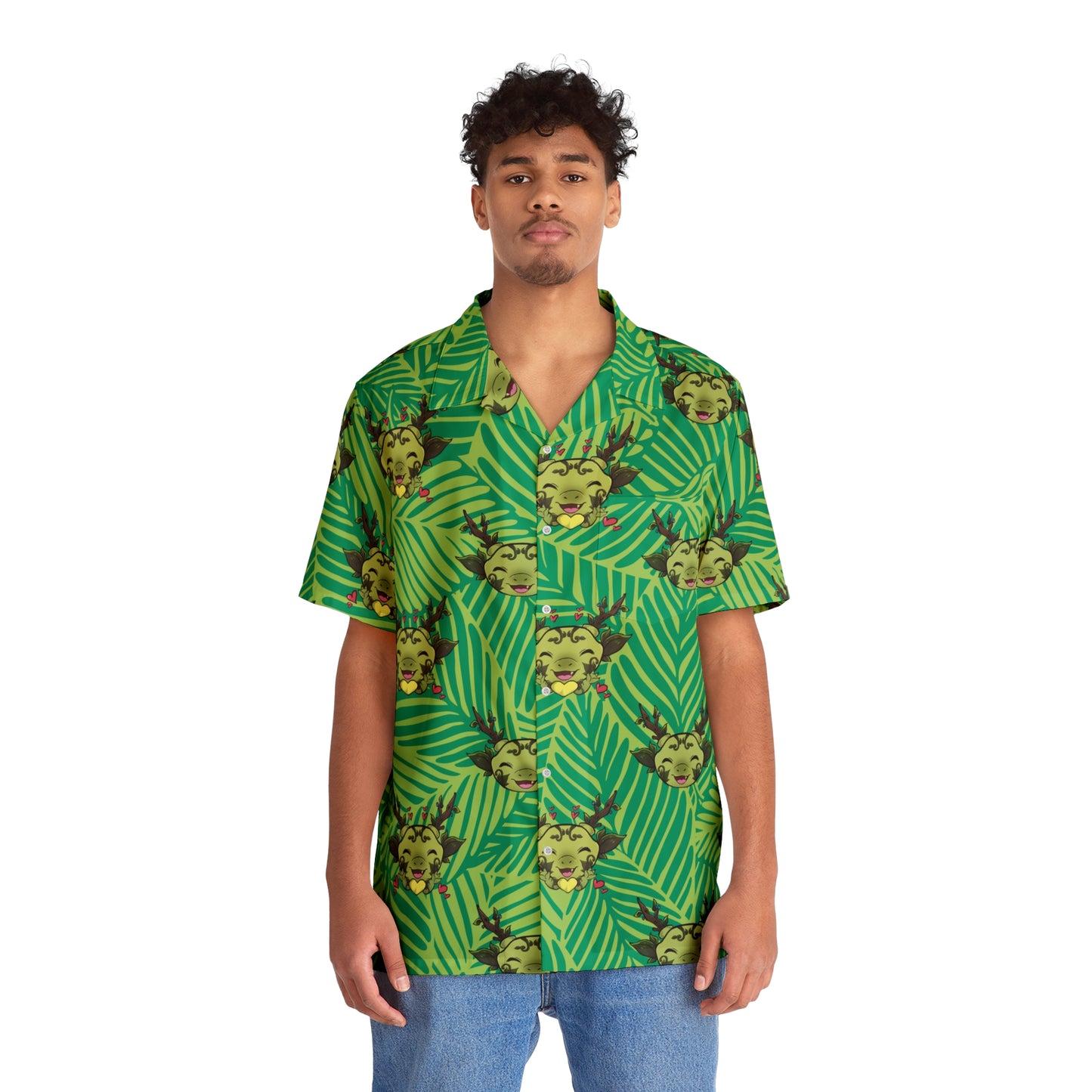 Tiny Leaf Dragon Shirt (Blue and Green)