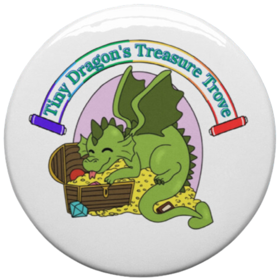 Tiny Dragon Merch Buttons