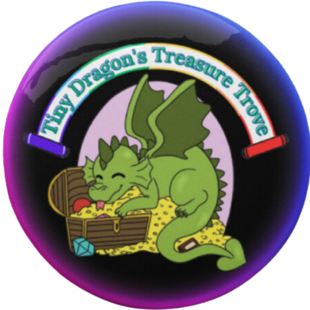 Tiny Dragon Merch Buttons