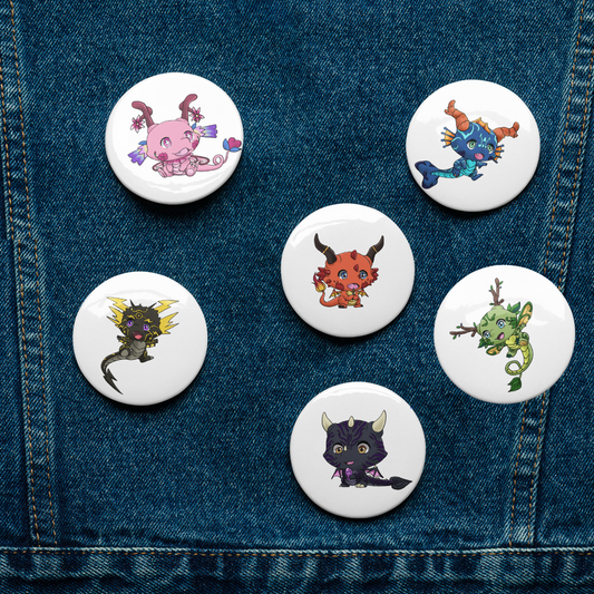 Tiny Dragon Playing Buttons