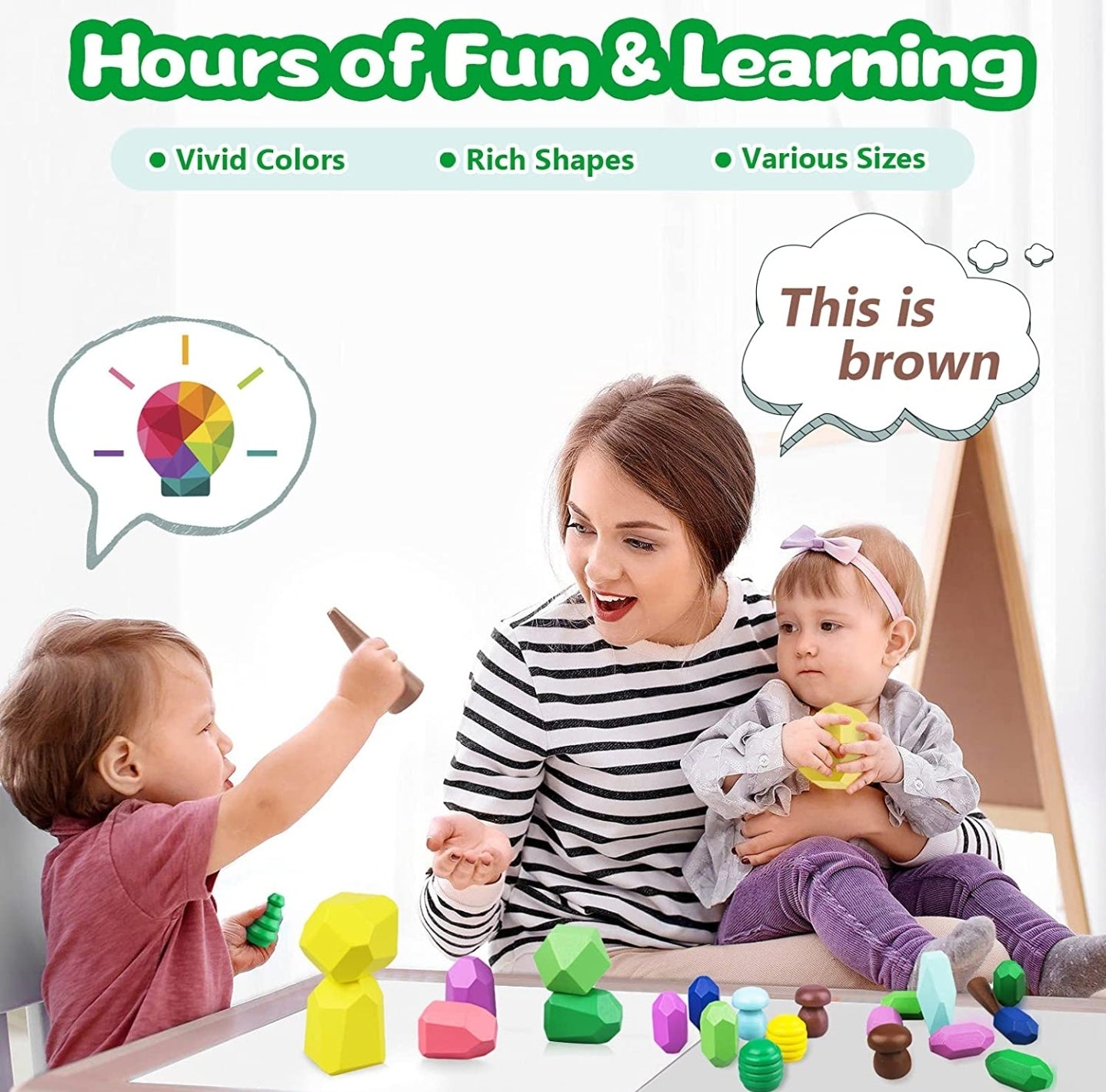 Wooden Balance Blocks (36 Pieces)