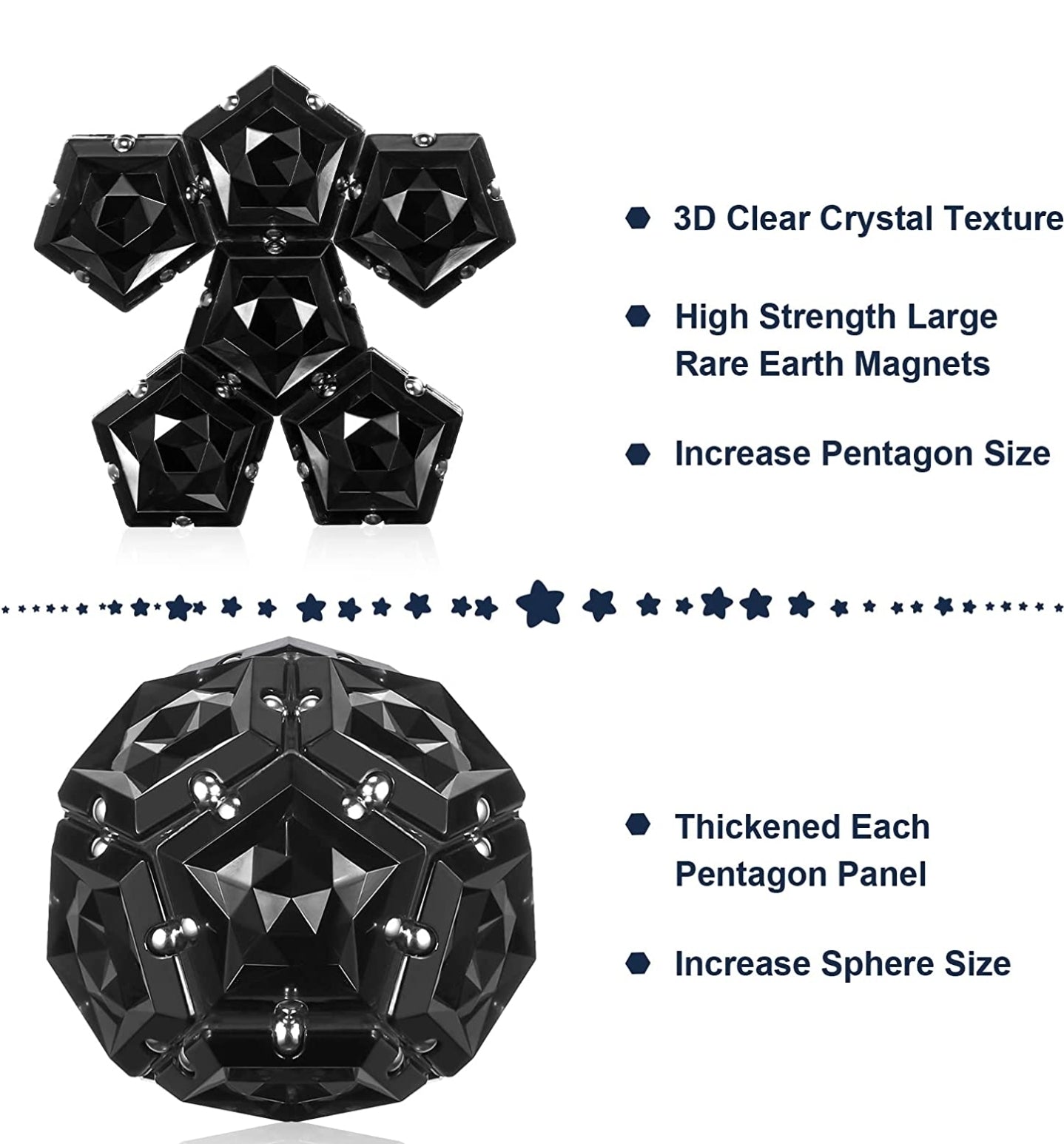 Magnetic Pentagon Fidget Puzzle