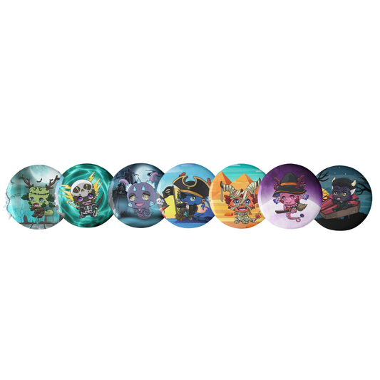 Halloween Spooky Buttons