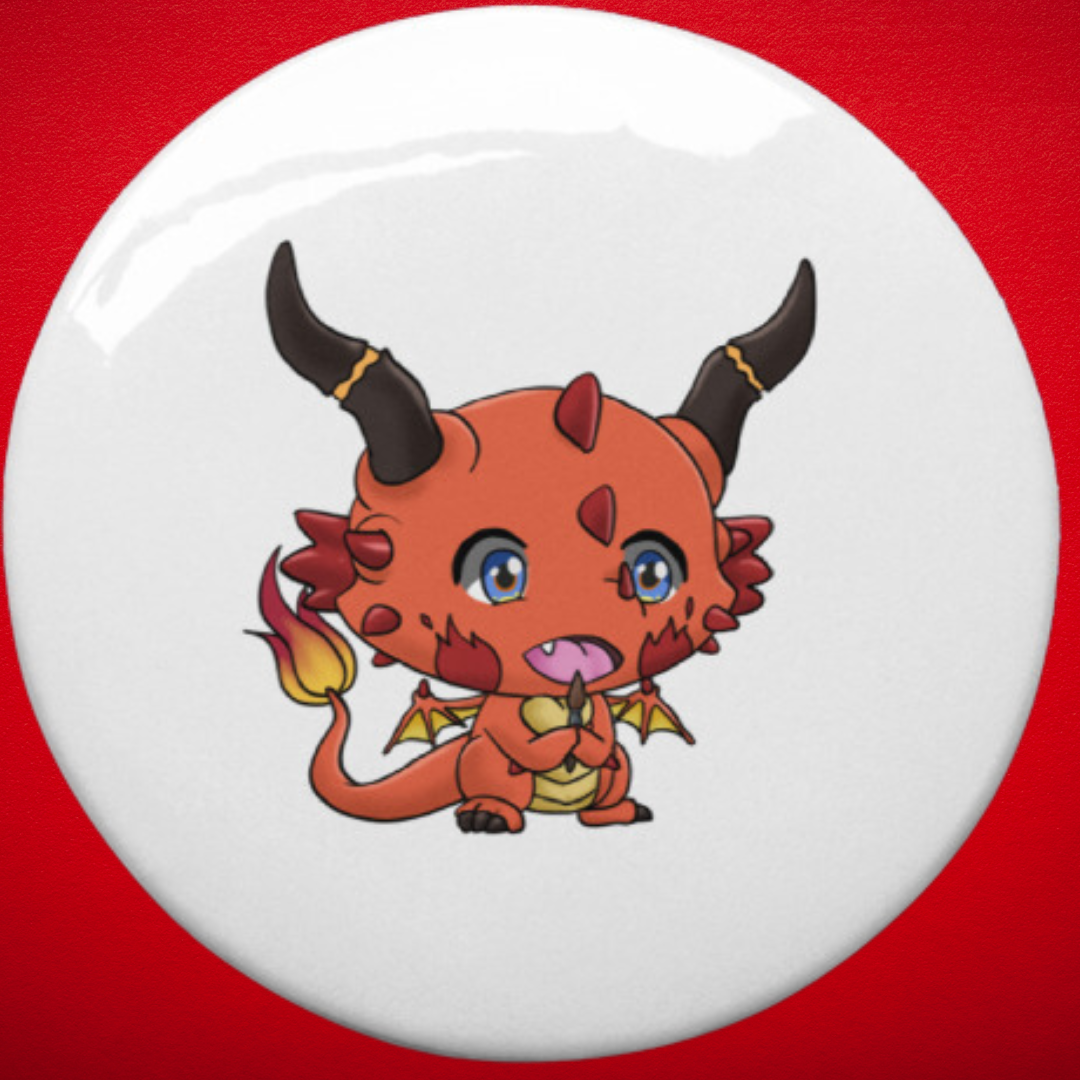 Tiny Dragon Playing Buttons