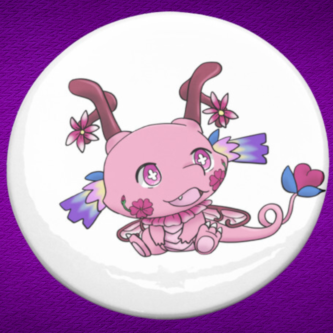 Tiny Dragon Playing Buttons