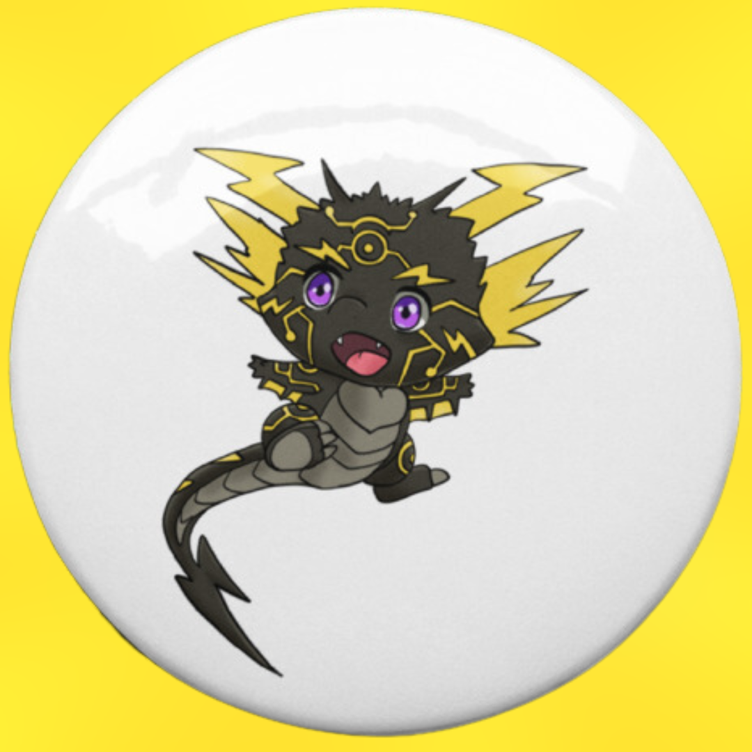 Tiny Dragon Playing Buttons