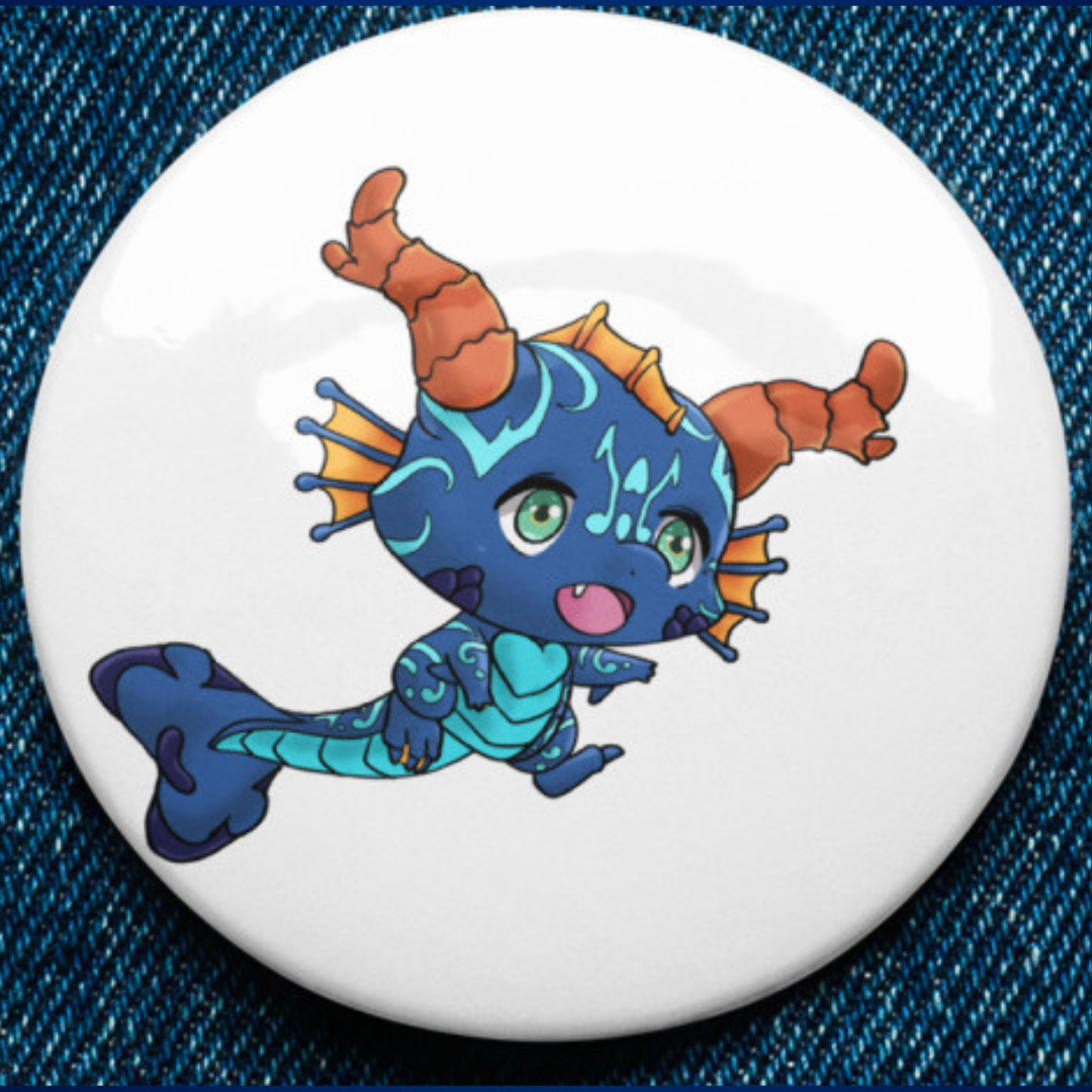 Tiny Dragon Playing Buttons