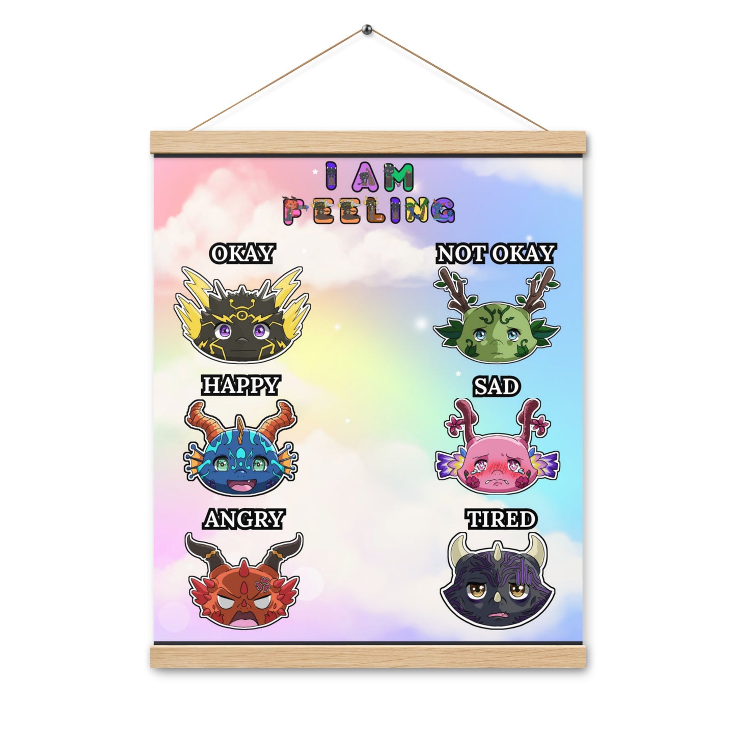 Tiny Dragon Communication Hanging Poster