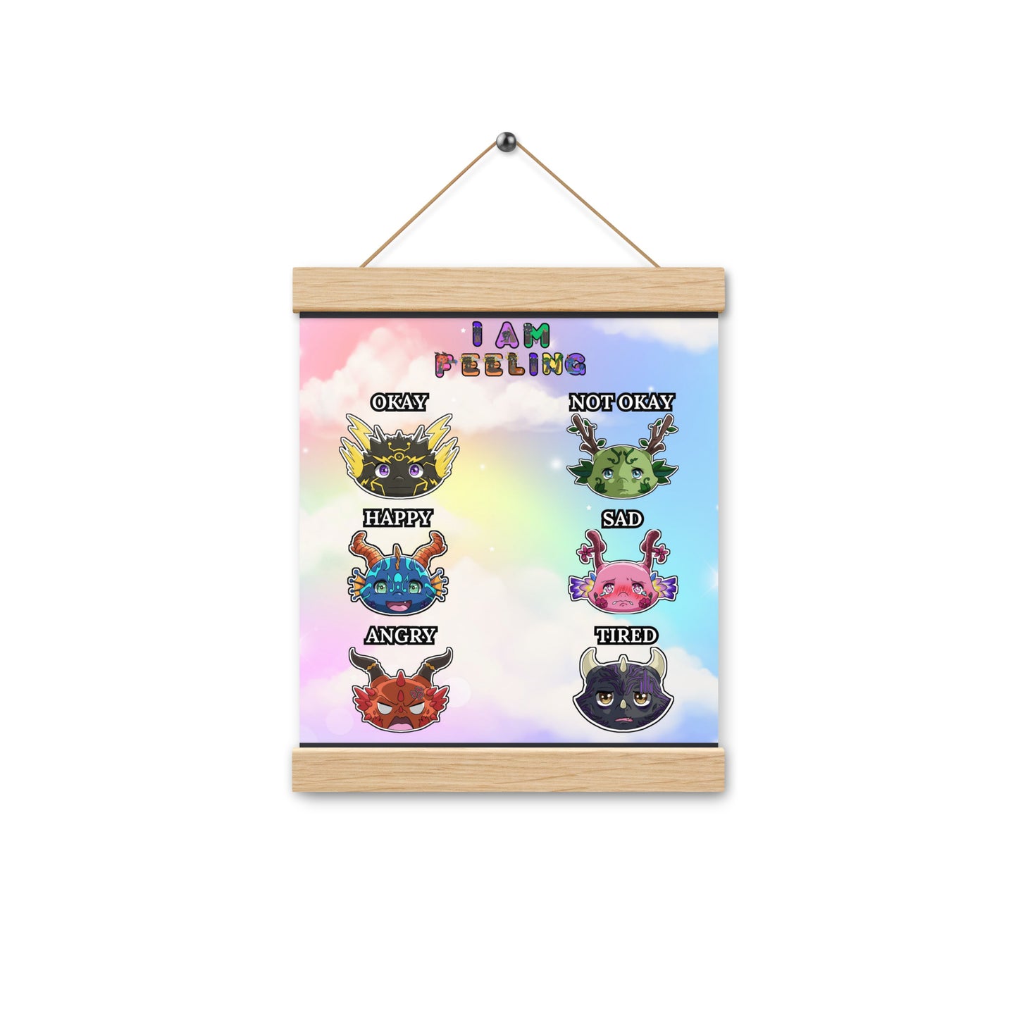 Tiny Dragon Communication Hanging Poster