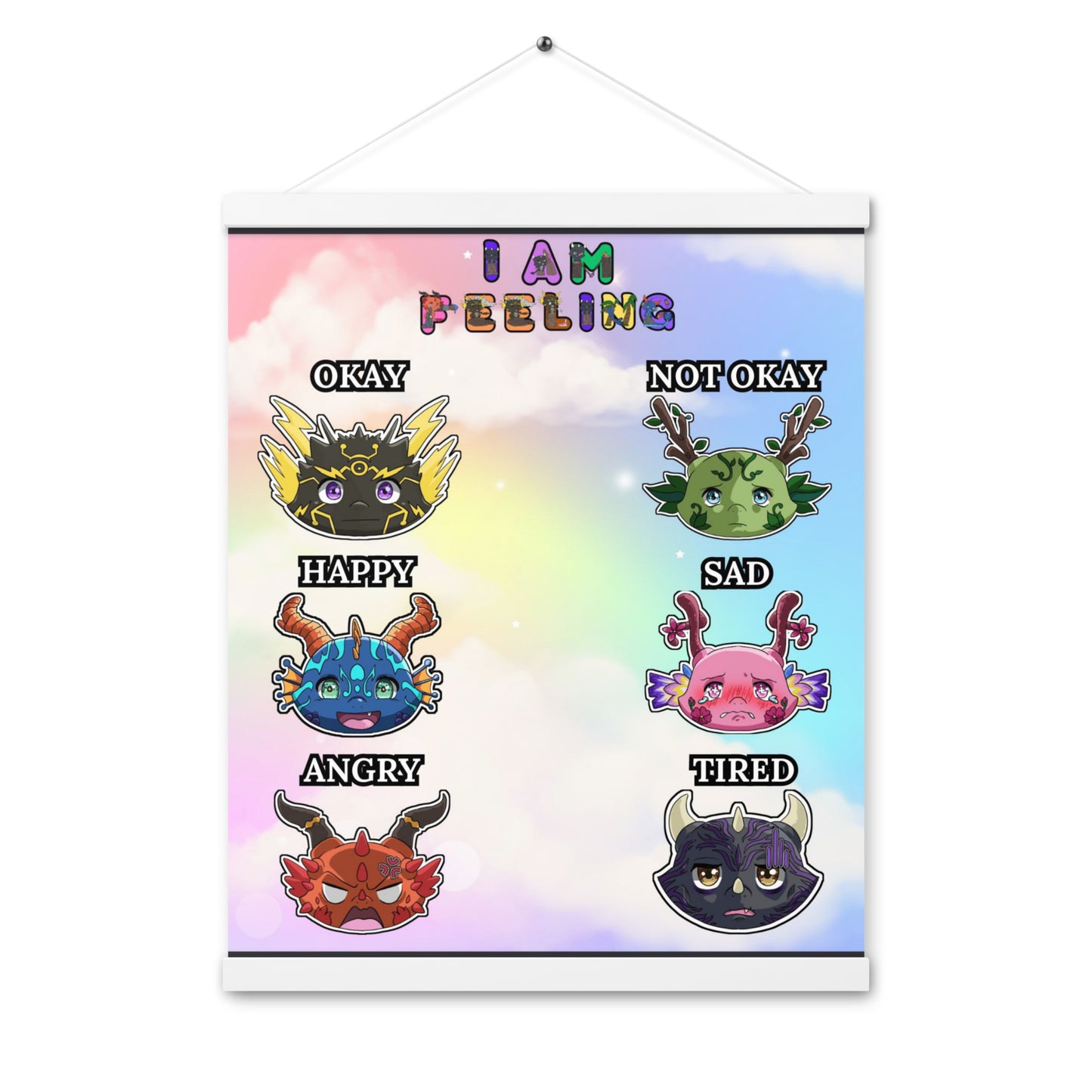 Tiny Dragon Communication Hanging Poster
