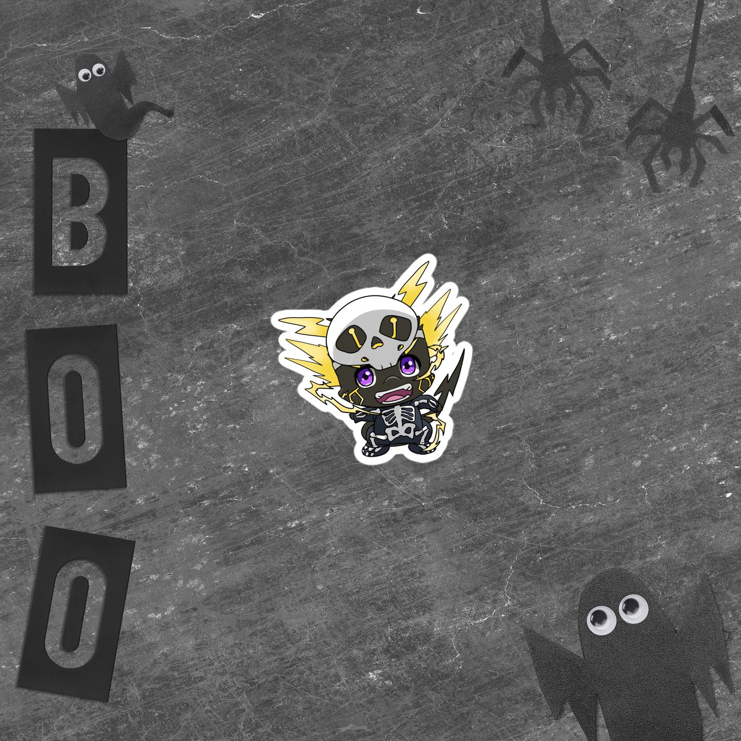 Shocking Skeleton Sticker