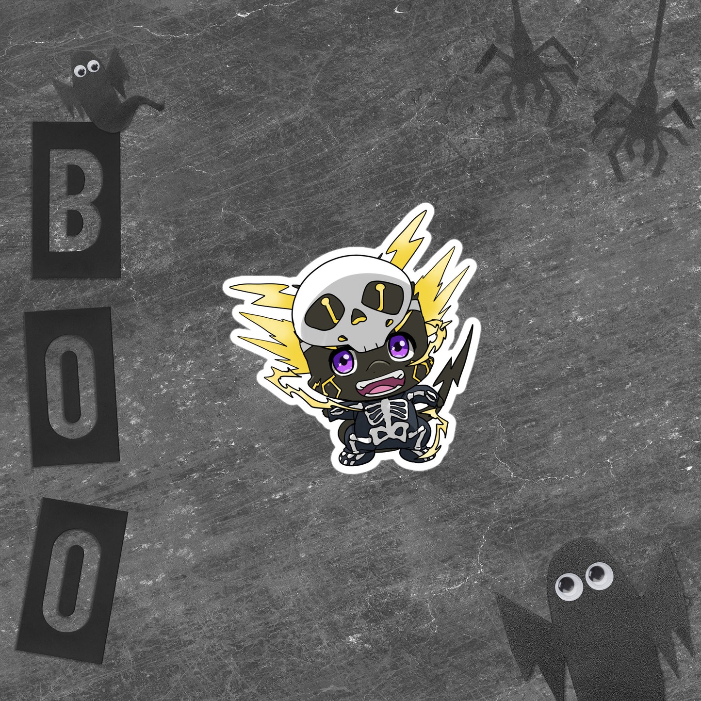 Shocking Skeleton Sticker
