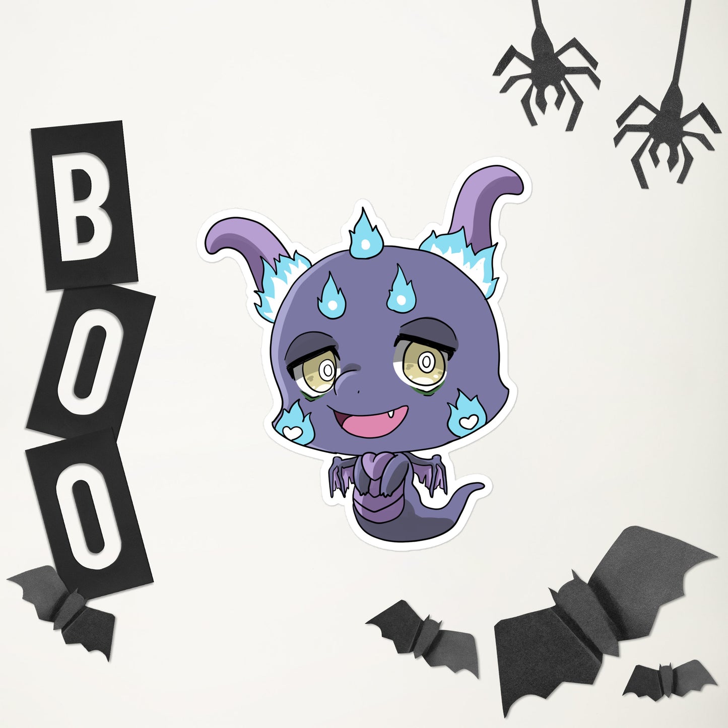 Tiny Ghost Dragon Sticker