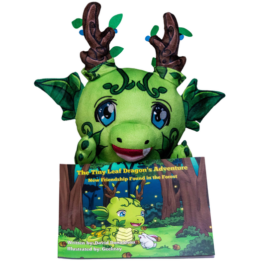 Tiny Leaf Dragon Bundle (Book & Plush Toy)