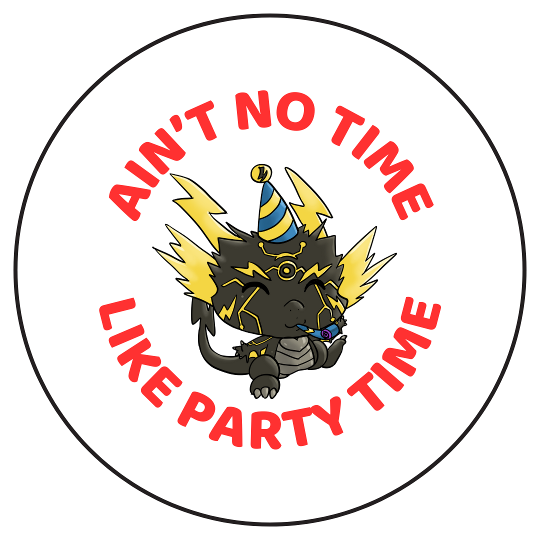 Tiny Dragon Merch Buttons