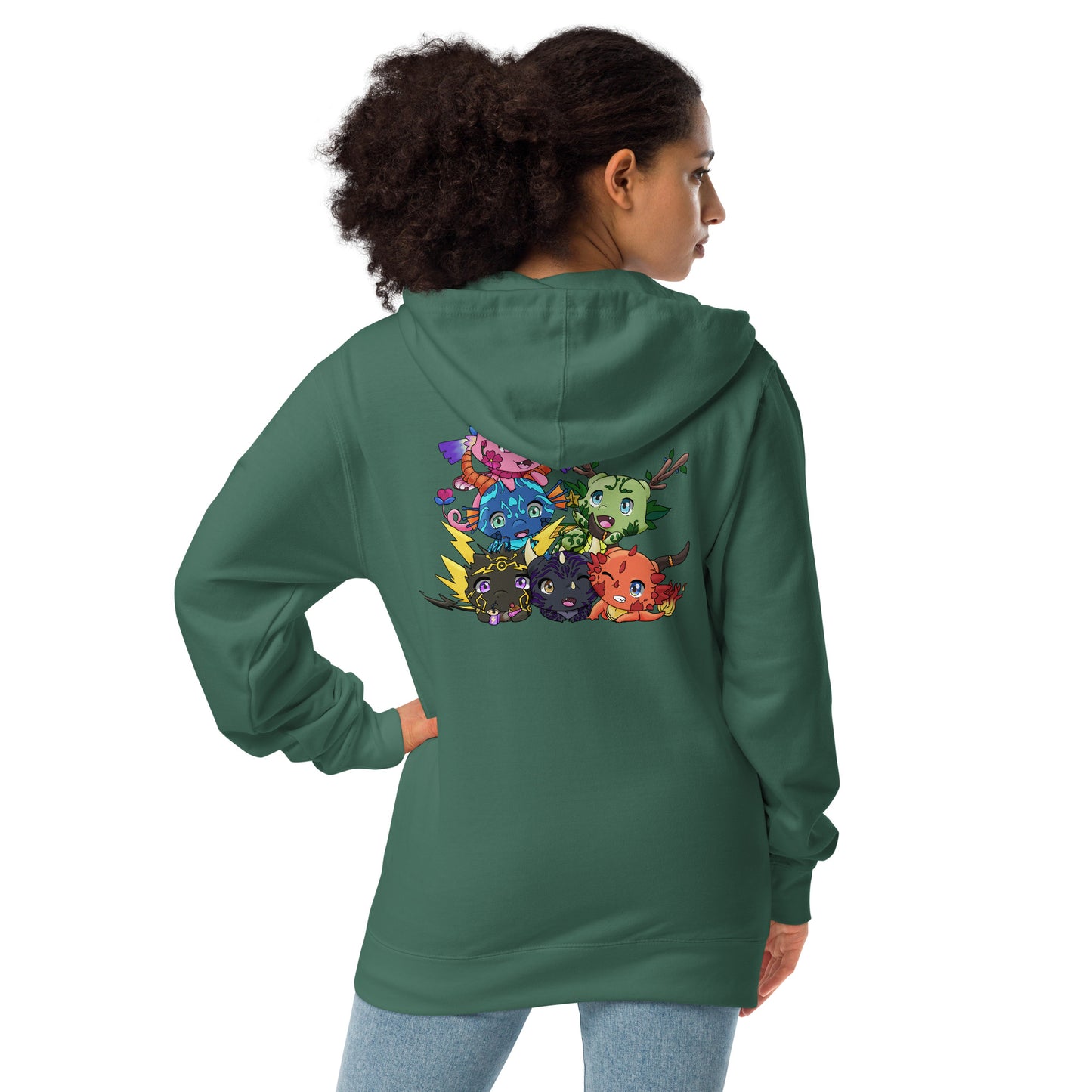 Zip Up Tiny Dragon Hoodie