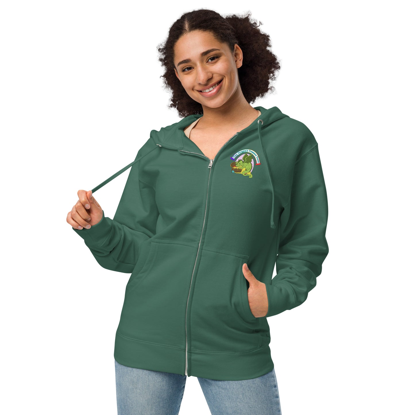 Zip Up Tiny Dragon Hoodie