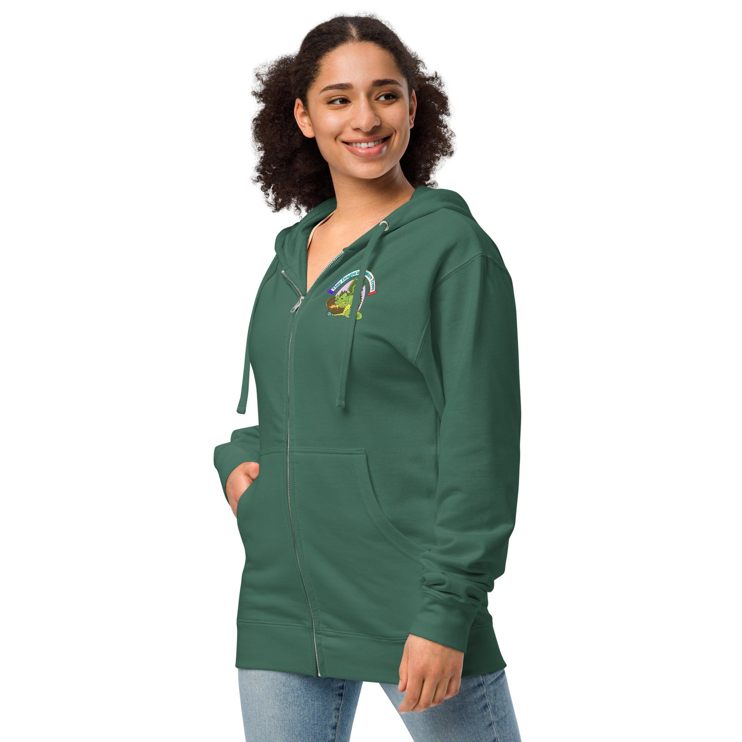 Zip Up Tiny Dragon Hoodie