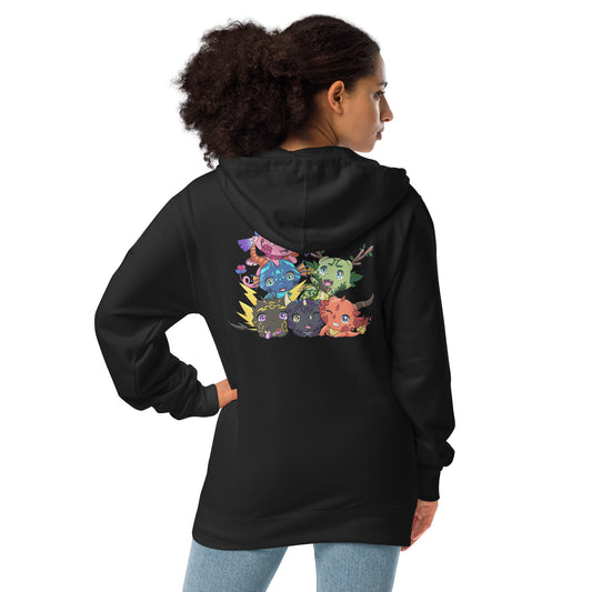Zip Up Tiny Dragon Hoodie