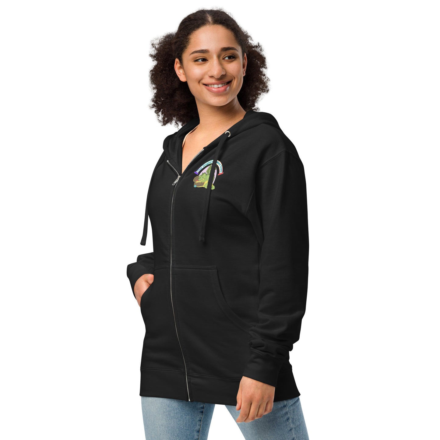 Zip Up Tiny Dragon Hoodie