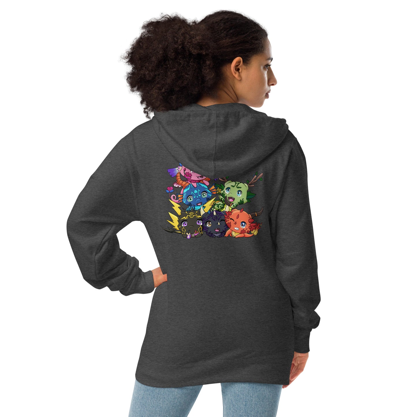 Zip Up Tiny Dragon Hoodie