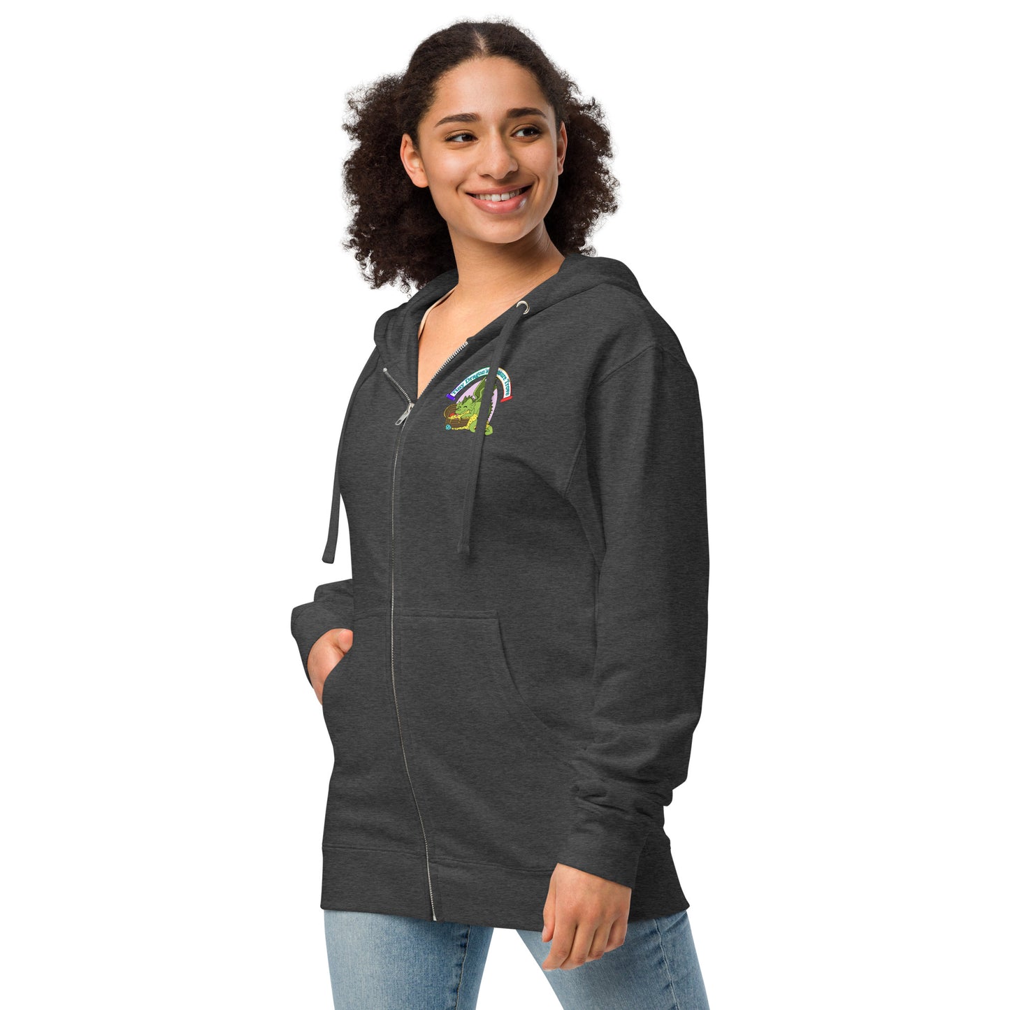 Zip Up Tiny Dragon Hoodie