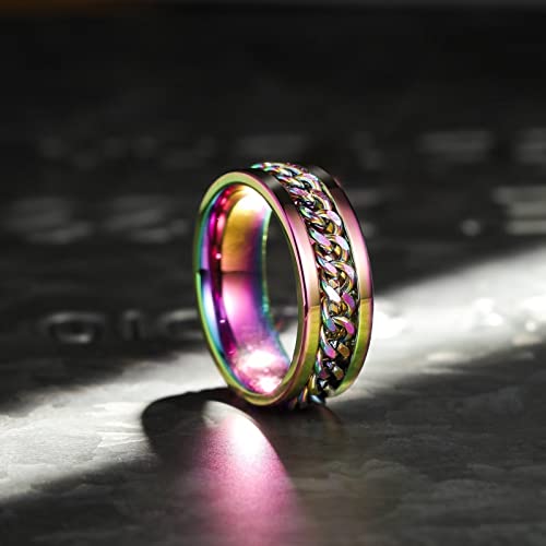 Stainless Steel Fidget Rings