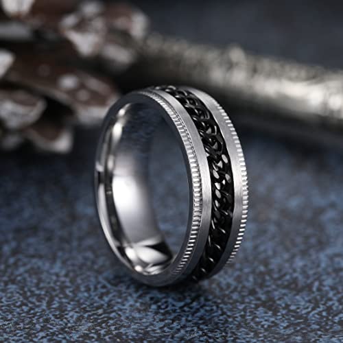 Stainless Steel Fidget Rings