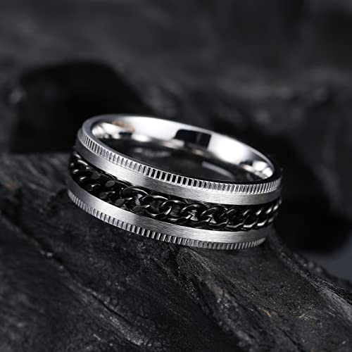 Stainless Steel Fidget Rings