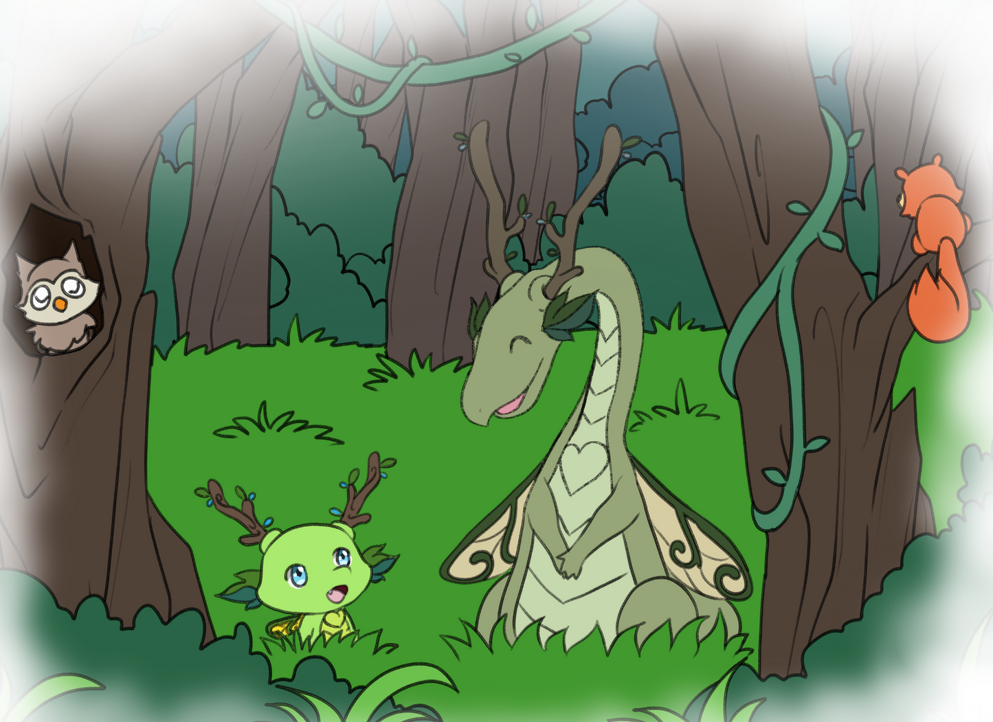 The Tiny Leaf Dragon Adventure (New Friendship Found in the Forest)