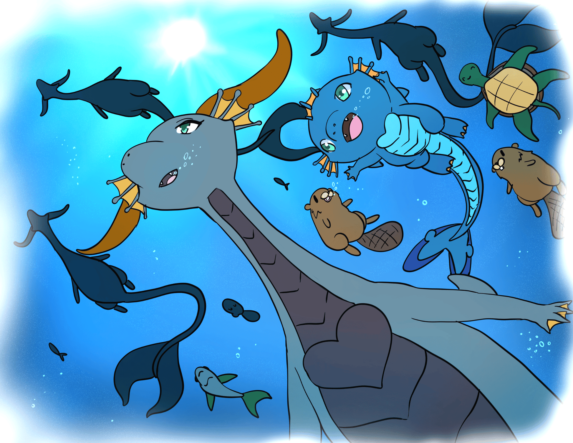 The Tiny Water Dragon Adventures