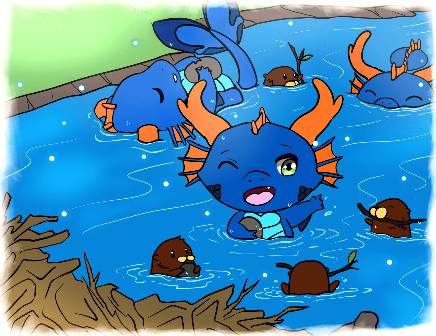 Tiny Water Dragon Adventure 
