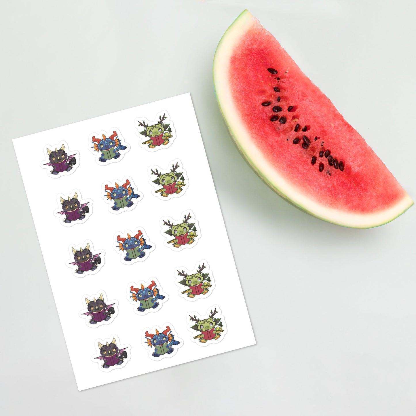 Tiny Dragon Sticker Sheets