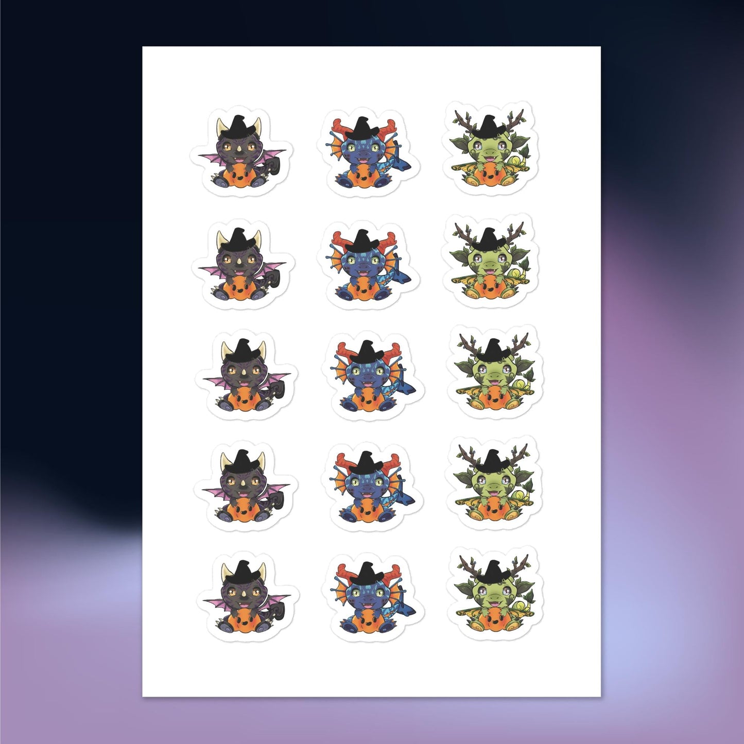 Tiny Dragon Sticker Sheets