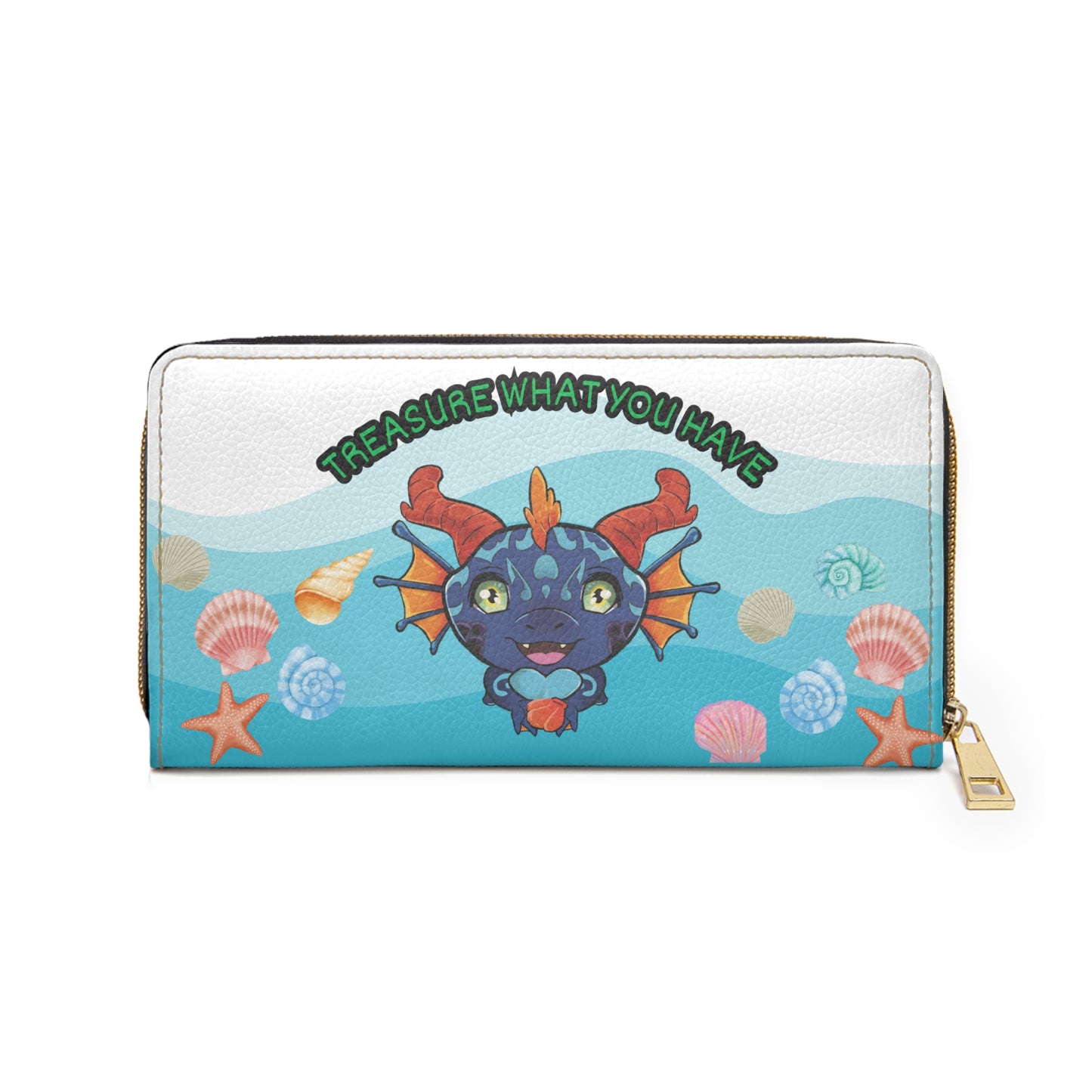 Tiny Water Dragon Zipper Wallet