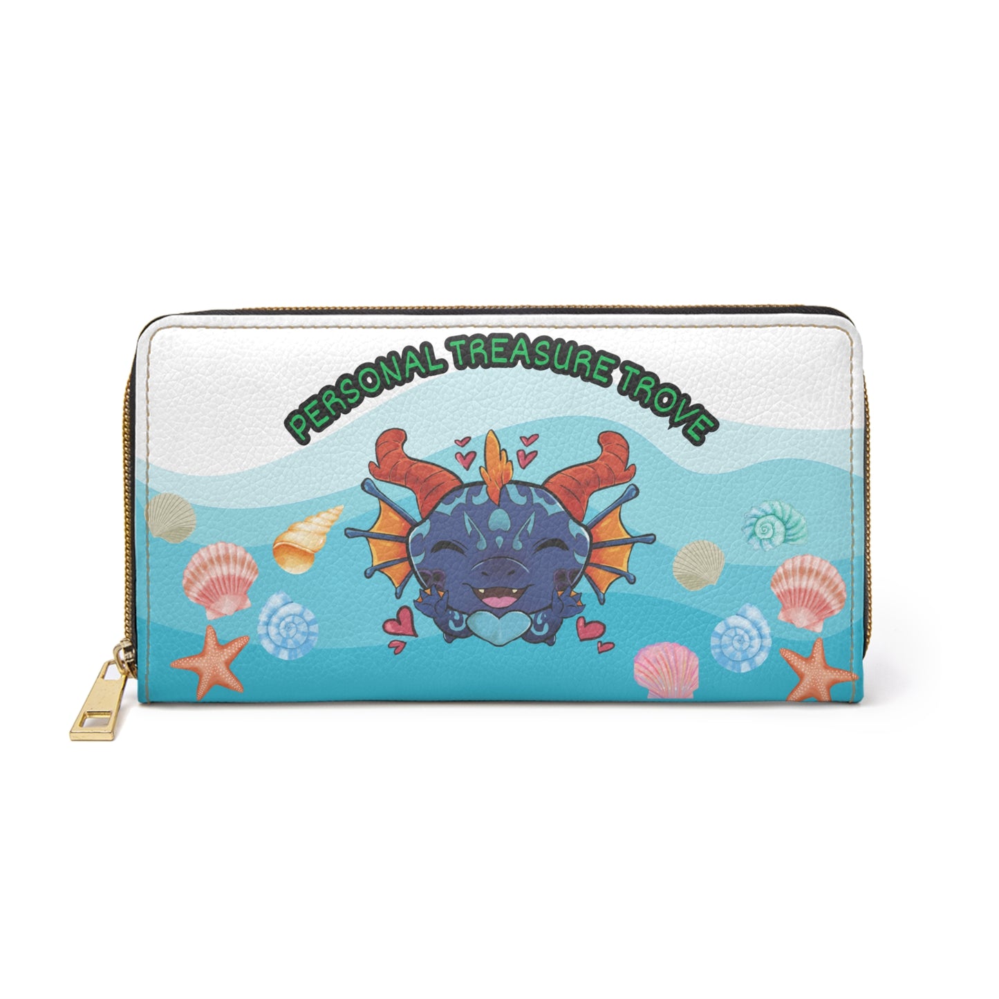 Tiny Water Dragon Zipper Wallet