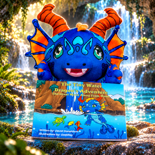 Tiny Water Dragon Bundle (Book & Plush Toy)
