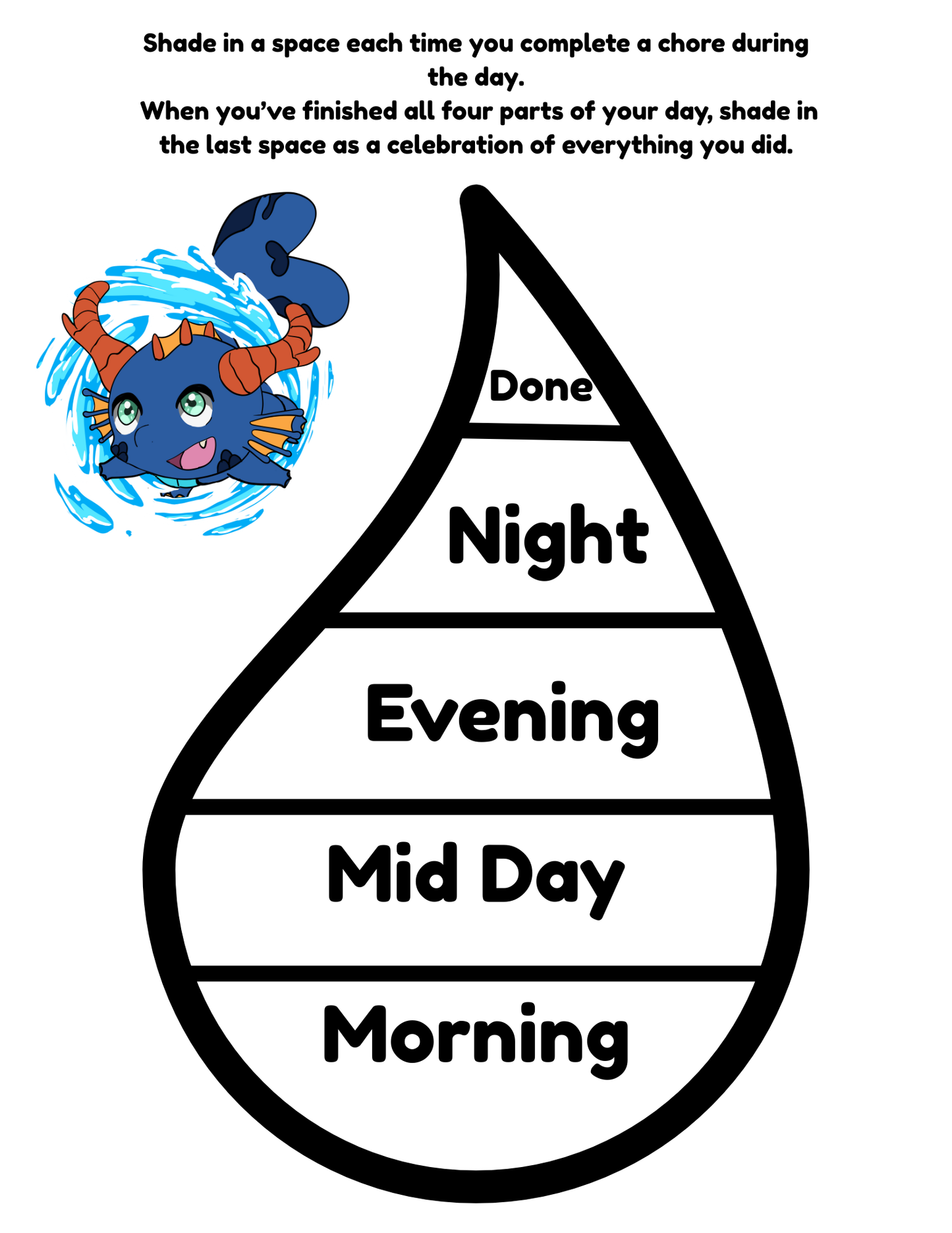 Daily Chore Chart - Hide & Seek Game