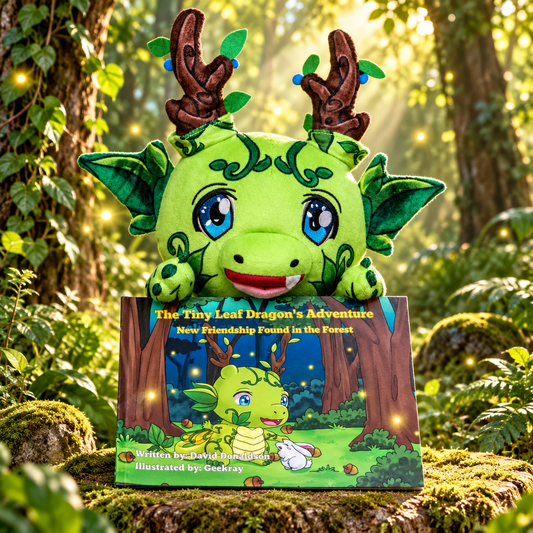 Tiny Leaf Dragon Bundle (Book & Plush Toy)